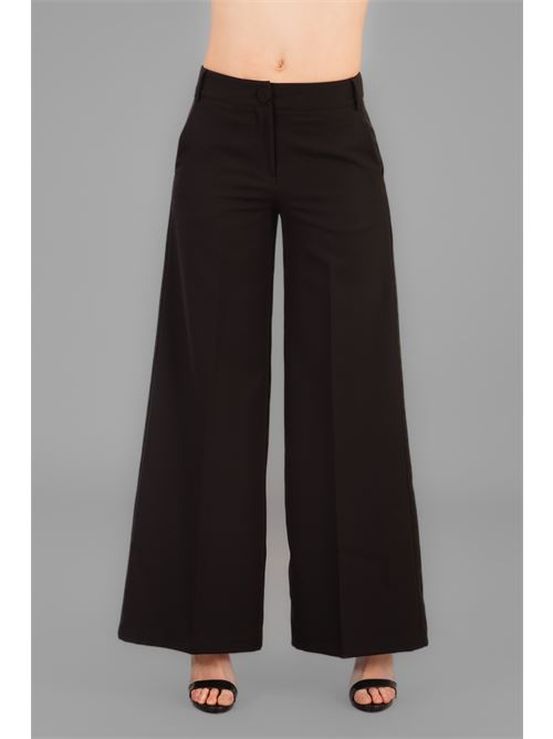 Pantalone in cady Double C | G081-113NERO
